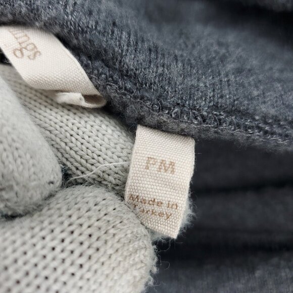 Soft Surroundings Sweater Womens Petite Medium PM Gray Turtle Cowl Neck Pullover - Picture 3 of 8